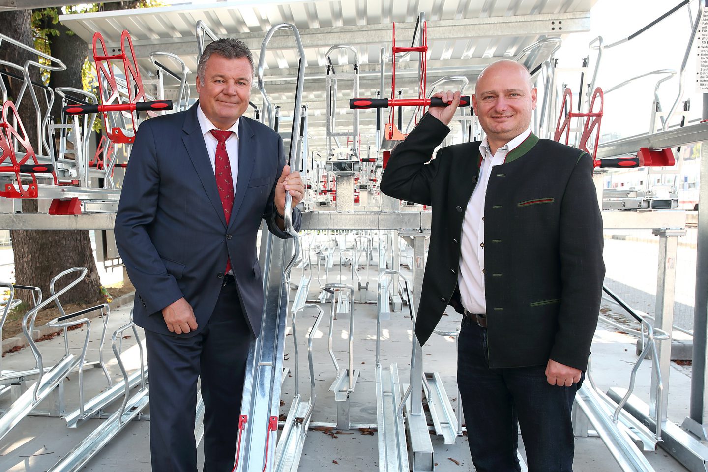 Eröffnung der Bike & Ride Anlage am Mühlkreisbahnhof