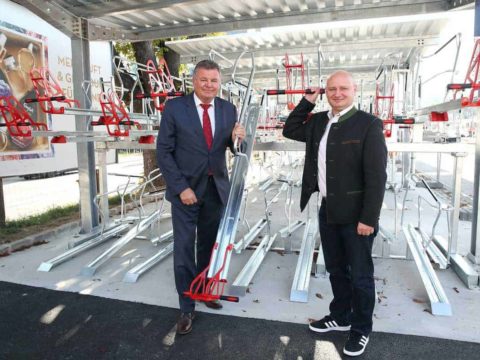 Bike & Ride Anlage am Mühlkreisbahnhof wird eröffnet