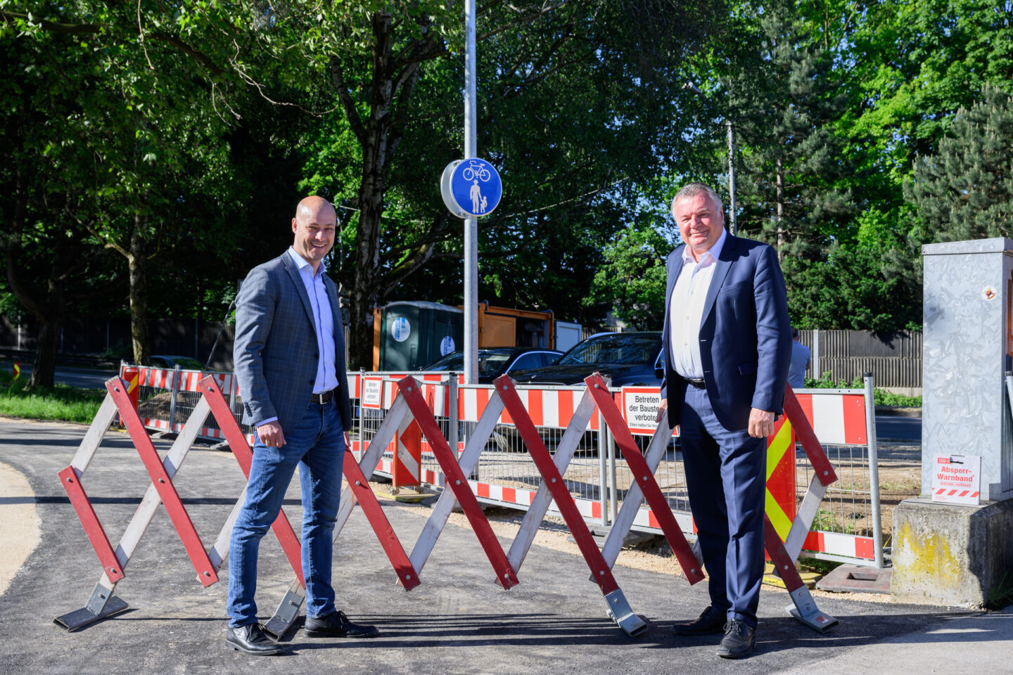 Verkehrsfreigabe der neuen Radwegrampe Linzer Westbrücke