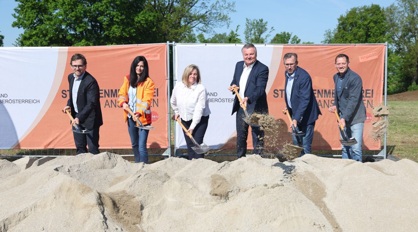 Spatenstich P&D-Anlage Enns Ost